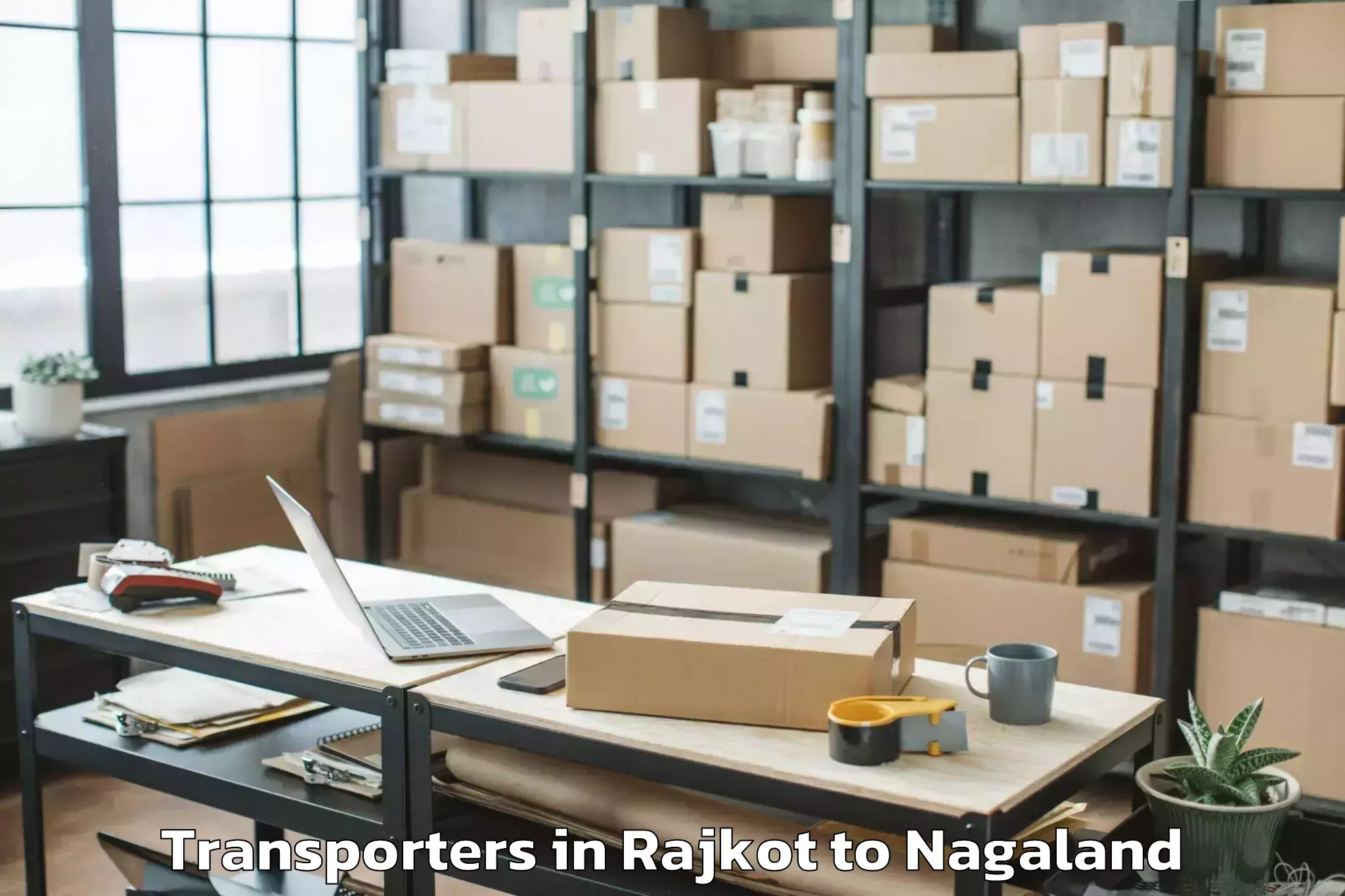 Book Rajkot to Noklak Transporters Online